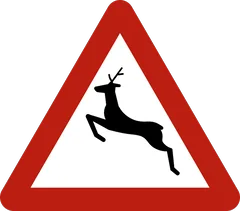 Panneau A27 : Traversée de gros gibier