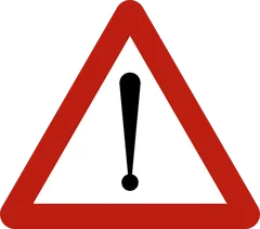Panneau A51 : Danger non défini par un symbole spécial (un panneau additionnel indique la nature du danger)