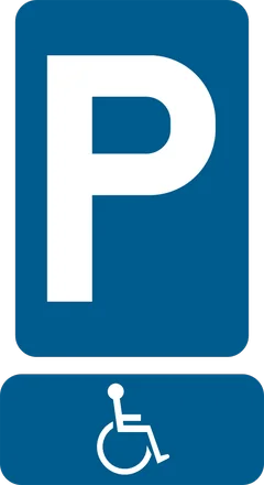 Panneau E9a : Stationnement autorisé (Type VIId)