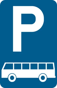 Panneau E9d : Stationnement réservé aux autocars