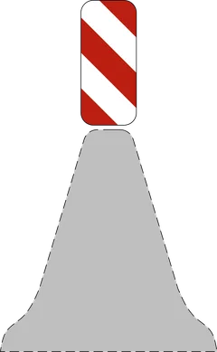 Panneau Balise Type IIIb : Dispositif de balisage du bord de la voie publique (article 79 du code de la route)