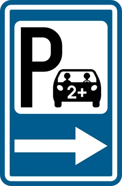 Panneau F59c1a : Annonce d'un parking