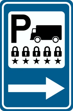 Panneau F59c3 : Annonce d'un parking
