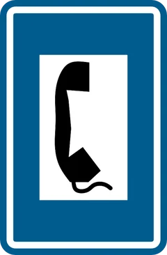 Panneau F61 : Téléphone