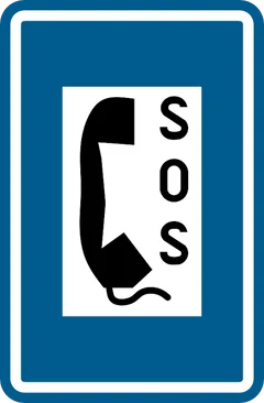 Panneau F62 : Téléphone d'appel d'urgence