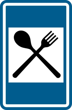 Panneau F67 : Restaurant
