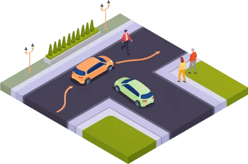 Distances de sécurité entre véhicules sur la route