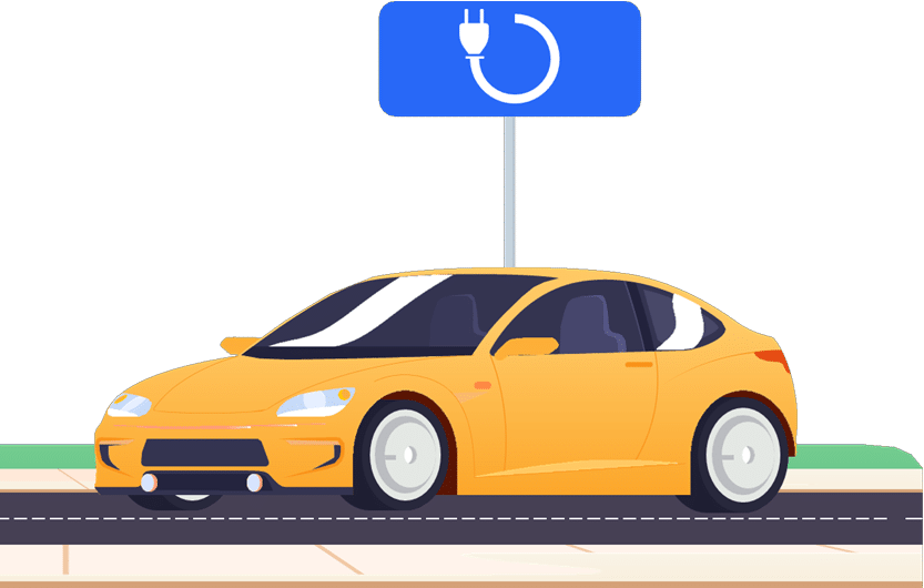 Panneau additionnel réservant le stationnement aux véhicules électriques