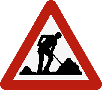 Signal de danger : travaux