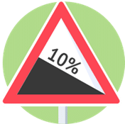 Signal de danger : descente dangereuse
