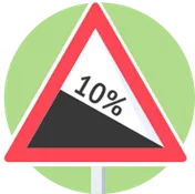 Signal de danger : descente dangereuse