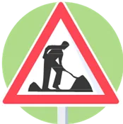 Signal de danger : travaux