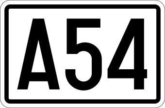 Panneau indiquant le numéro d'une autoroute