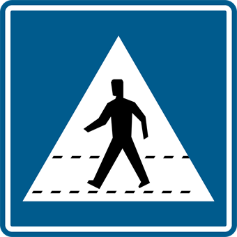 Signal d'indication d'un passage pour piétons