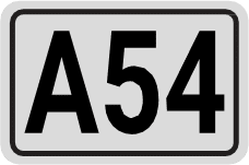 Panneau indiquant le numéro d'une autoroute