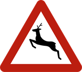 Signal A27 : Traversée de gros gibier