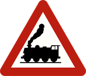 Signal A43 : Passage à niveau sans barrières