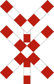 Signal A47 : Croix de Saint-André : deux voies ou plus