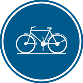 Signal D7 : Piste cyclable obligatoire