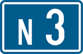 Signal F23a : Numéro d'une route ordinaire