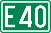 Signal F23c : Numéro d'une route internationale
