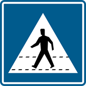 Signal F49 : Passage pour piétons