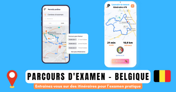 Groupe Facebook avec les itinéraires d'examen du permis B