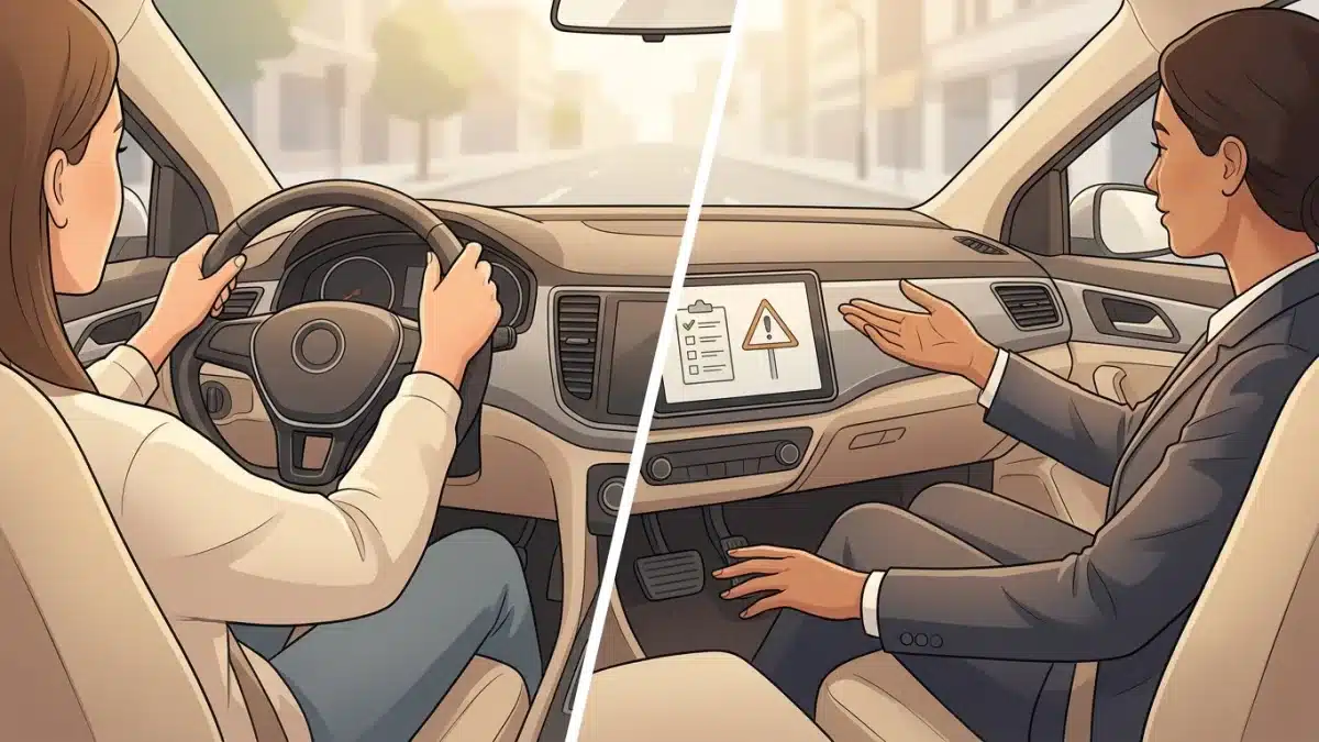 Un guide attentif supervise la conduite de l'élève et assume ses responsabilités légales.