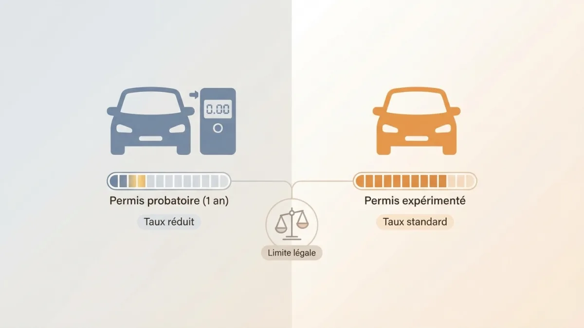 Un conducteur novice utilise un éthylotest pour vérifier son taux d'alcoolémie légal avant de conduire.
