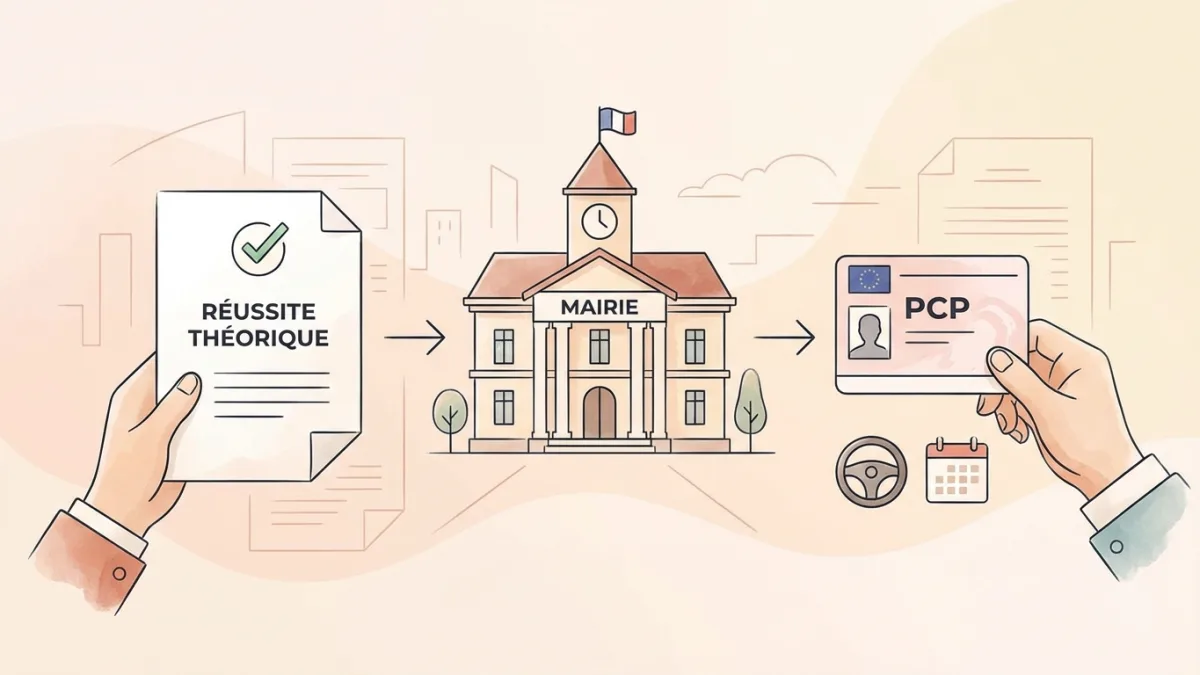 Après la réussite : obtenir ton permis provisoire.