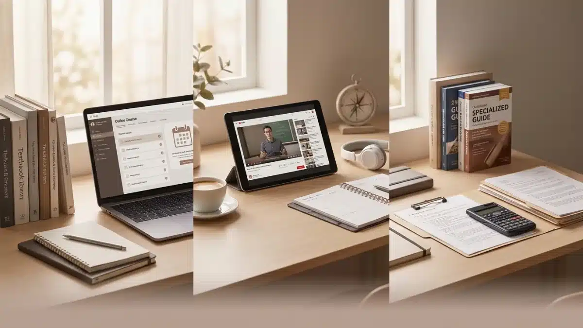 Un guide et un apprenti conducteur analysent les différentes alternatives de la filière libre.