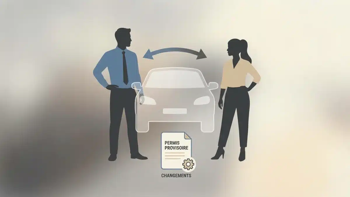 Candidat au permis de conduire belge entouré de deux guides pour illustrer la limite légale autorisée.