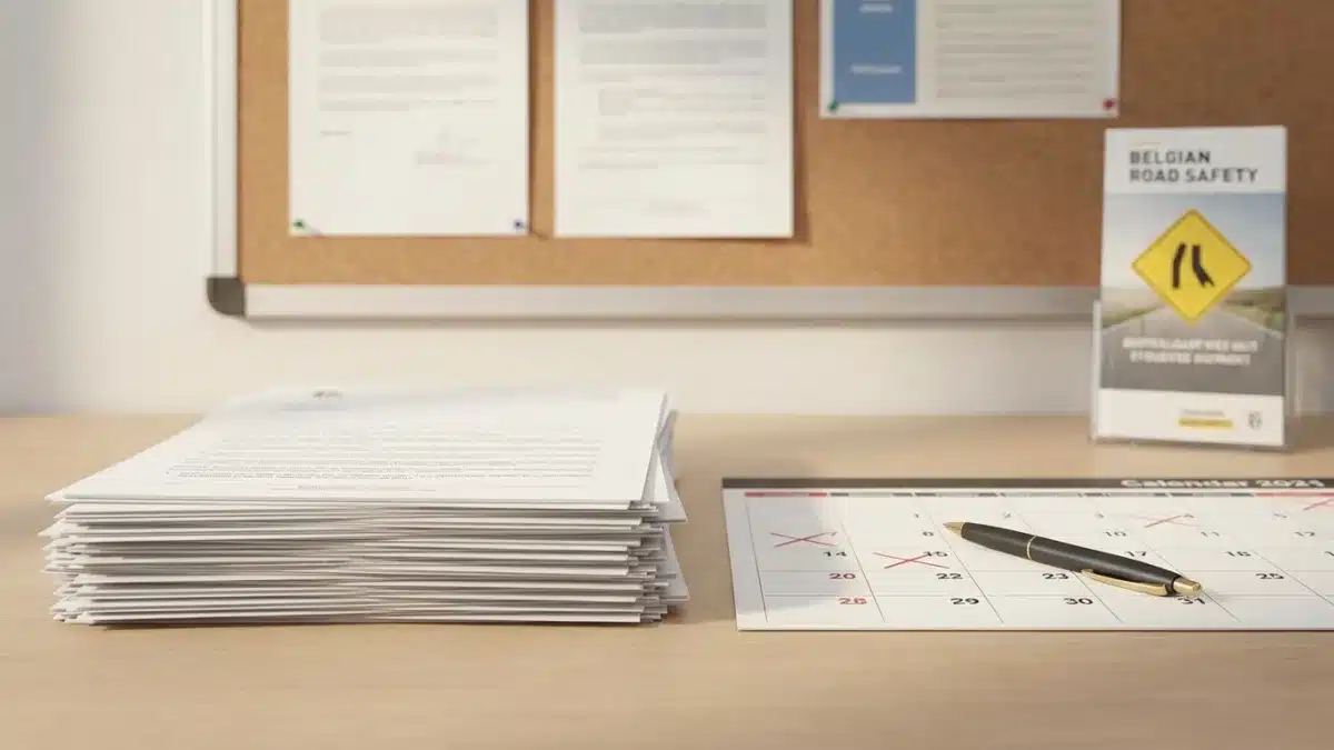 Un candidat lit les règles et obligations à suivre après un échec à son examen de conduite.