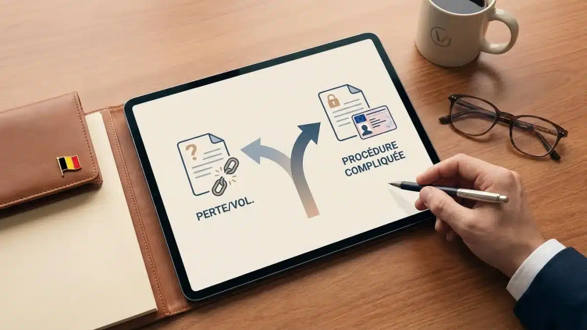 Un conducteur déclare le vol de son permis de conduire étranger aux autorités belges.