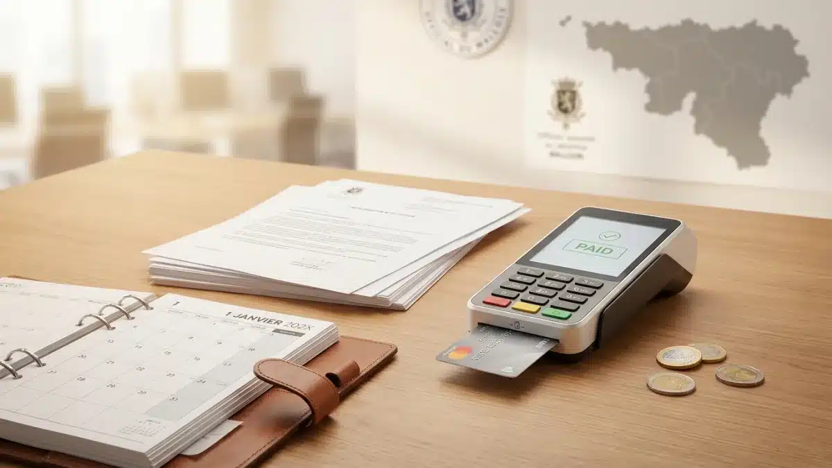 Paiement par carte bancaire des frais d'inscription à l'examen de conduite au centre d'évaluation.